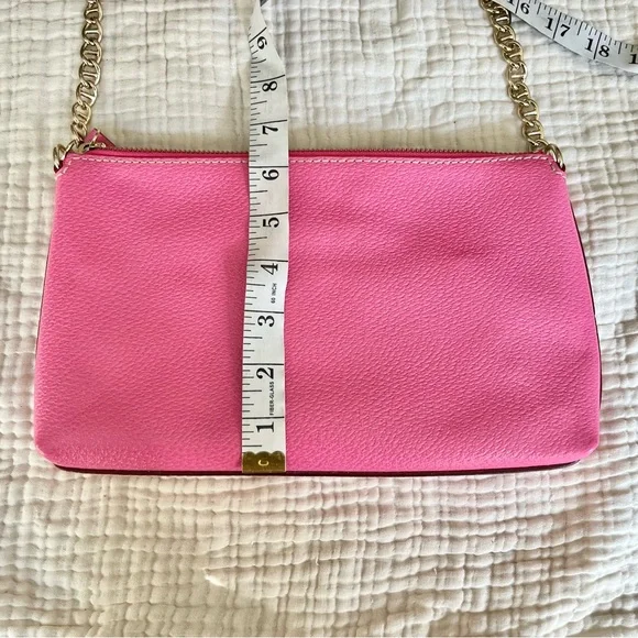 Kate Spade | Pink Leather Shoulder Zip Purse Handbag - Picture 8 of 9